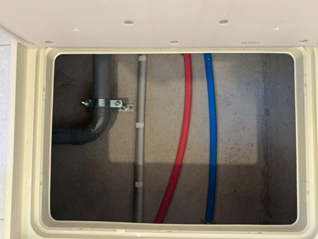 川口市安行領根岸　新築一戸建て　A号棟のその他共用部分|給排水管
