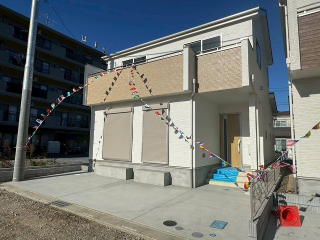 川口市安行領根岸　新築一戸建て　A号棟の外観|外観は落ち着いています