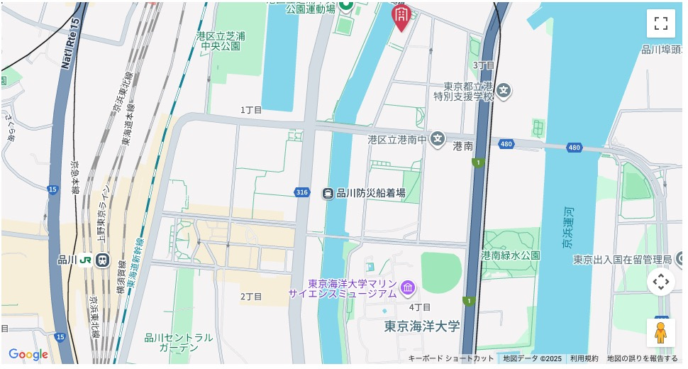 ★仲介手数料無料★パークタワー品川ベイワードの地図