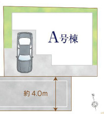 前川2丁目　新築戸建て　A号棟の区画図|A号棟