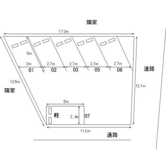 みやまち１丁目駐車場の間取り