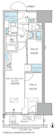 【間取り】 | パークアクシス品川天王洲アイル