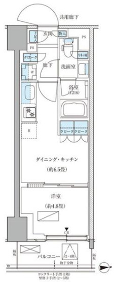 【間取り】 | パークアクシス品川天王洲アイル