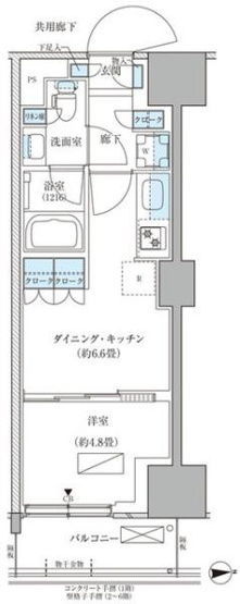 【間取り】 | パークアクシス品川天王洲アイル