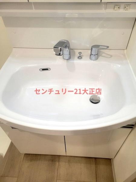 GENOVIA大阪大正の洗面所