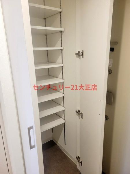 GENOVIA大阪大正の玄関|★玄関収納★