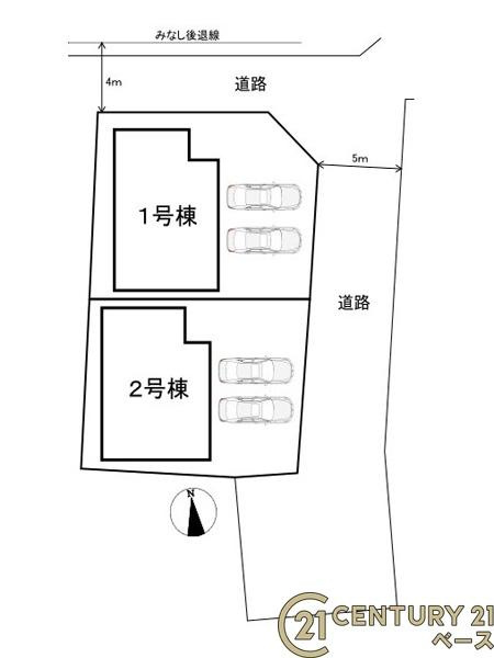 クレイドルガーデン大中 ２号棟 ／新築一戸建の区画図|■こちらの物件は２号棟です！■