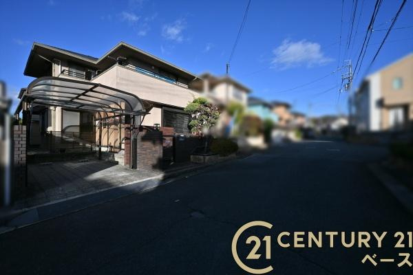 北葛城郡上牧町葛城台５丁目　一戸建の前面道路含む現地写真|■現地撮影写真■前面道路約６ｍでお車の出し入れも楽々！