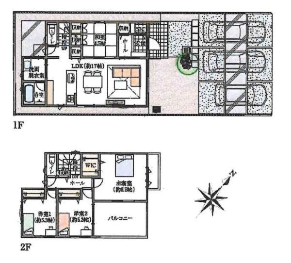 岡崎市中島町　全3棟・2号棟