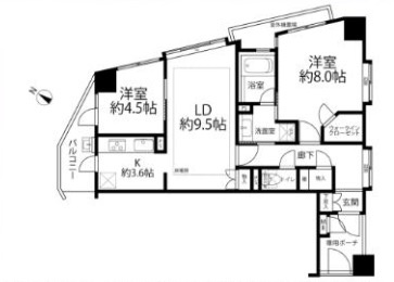 ★仲介手数料無料★ ヴェルビュ横浜反町の間取り|仲介手数料無料！お気軽にお問合せくださいinfo@kenone.co.jp /08070587312