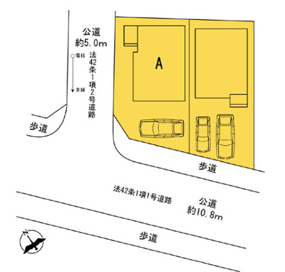 【区画図】 | 海老名市国分寺台4丁目 新築戸建て 全2棟【仲介手数料無料】 | 【仲介手数料無料でご紹介可能です】大樹不動産