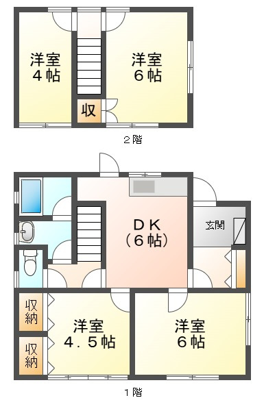 国富戸建貸家（619-4-4）の間取り