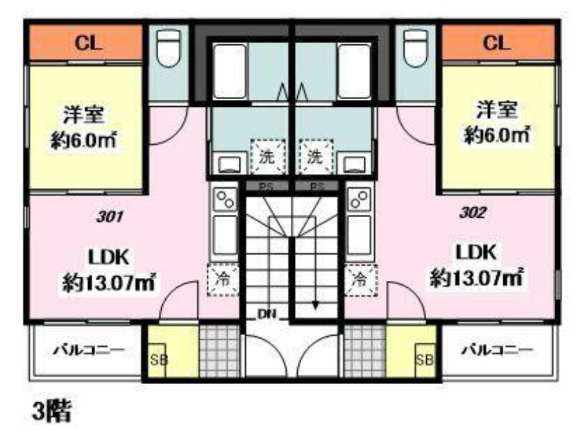 名古屋市北区　一棟アパート　ベストステージ大杉の間取り