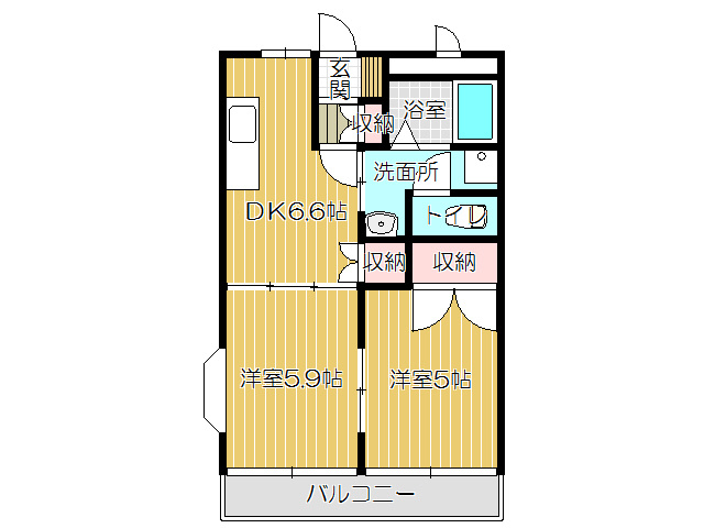 リバーグレイスの間取り