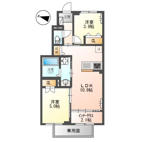【間取り】 | 交野市郡津4丁目アパート新築工事