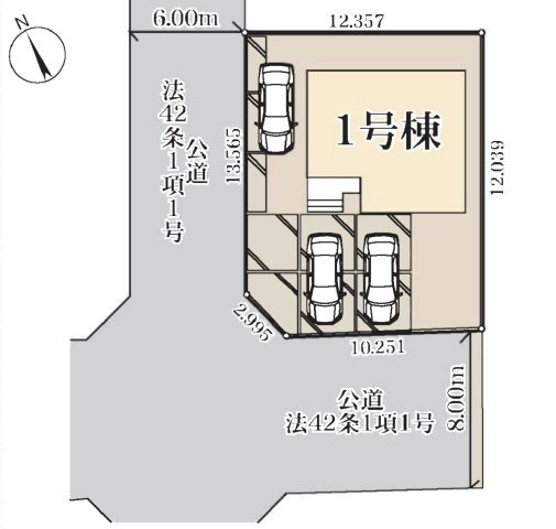 【区画図】 | 深谷市岡里第2  LiveleGarden.s　新築戸建　全1棟　1号棟