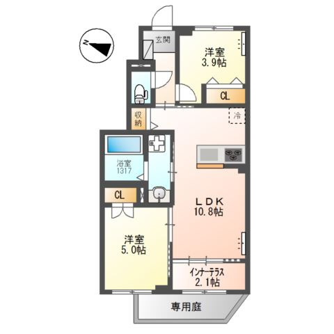 【間取り】 | 交野市郡津4丁目アパート新築工事