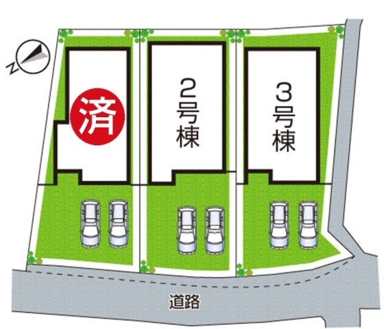 神戸市垂水区名谷町　第2期　新築一戸建ての区画図|全3区画