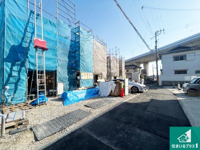 神戸市垂水区名谷町　第2期　新築一戸建ての前面道路含む現地写真|周辺は落ち着いた街並みの住宅地！子育てがしやすい住環境です！まだ未完成ですが、現地でしかわからない事もございます。是非一度ご覧ください。