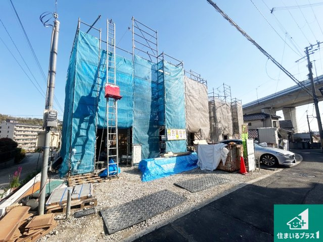神戸市垂水区名谷町　第2期　新築一戸建ての外観|周辺は落ち着いた街並みの住宅地！子育てがしやすい住環境です！まだ未完成ですが、現地でしかわからない事もございます。是非一度ご覧ください。
