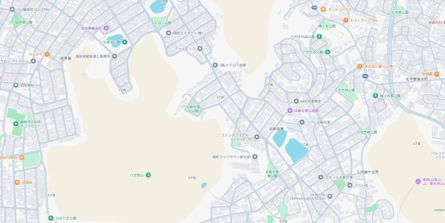 姫路市北新在家　新築一戸建ての地図