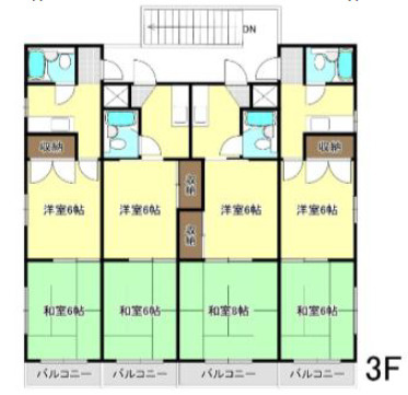 愛知県一宮市　一棟売マンションの間取り