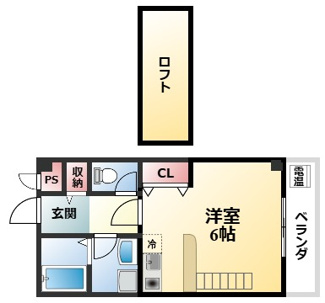 【間取り】 | クレール蛍池