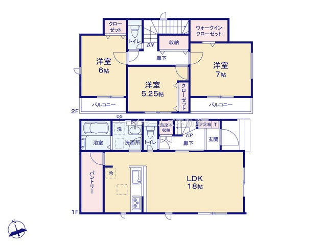 【間取り】 | 岡崎市大平町字上下り46-10『仲介料無料』新築戸建て | 4号棟