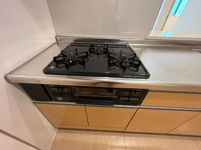 Lily Garden千城台（リリーガーデン千城台）の設備|3口ガスコンロ