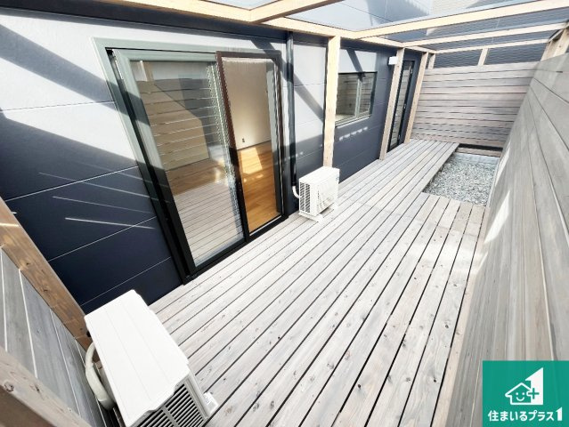 揖保郡太子町鵤　未入居のバルコニー|日当たりのよいバルコニー！お部屋が開放的に！