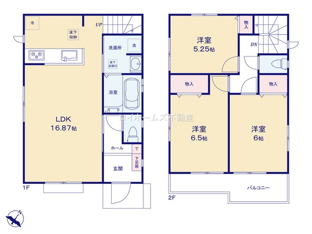 【間取り】 | 名古屋市天白区島田４丁目2704『仲介料無料』新築戸建て | A号棟