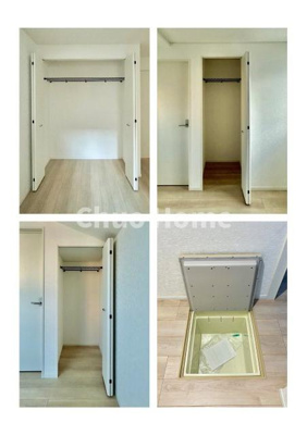 【収納】 | 葛飾区東堀切2丁目新築分譲住宅 | 居室にはクローゼットを完備し、自由度の高い家具の配置が叶うシンプルな空間です。お子様の成長と必要になる子供部屋を与えるにはぴったりの間取りですね。