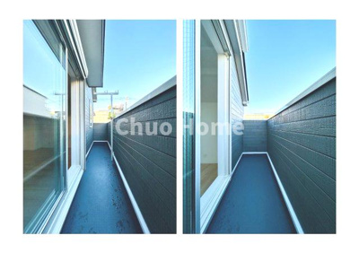 【バルコニー】 | 葛飾区東堀切2丁目新築分譲住宅 | バルコニー×2