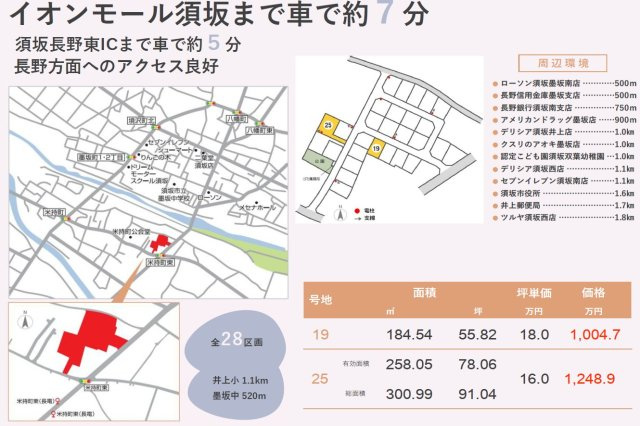 東邦ピュアタウン米持　19号地の土地図