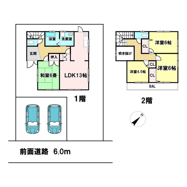 勢田　中古戸建の間取り