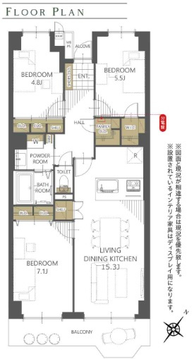 ソフィア上尾B棟の間取り|1住戸2匹までペット飼育可能ですので、大切なペットと暮らせます（※細則あり）。収納スペースが豊富で清潔を保てます。12階南東向きですので、日当たり・眺望・通風良好です。主寝室7帖越えのゆとり空間◎