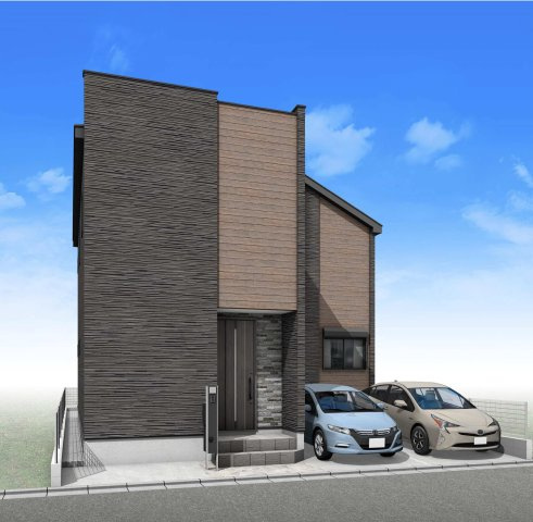 【横浜市瀬谷区南瀬谷1丁目58-19新築戸建て】★仲介手数料無料★（南瀬谷小学校・南瀬谷中学校）の外観パース