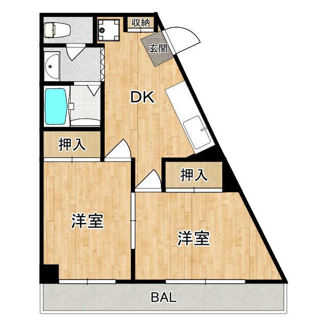 間取りと現況が異なる場合は現況優先となります。