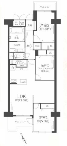 近鉄南港ガーデンハイツ21号棟