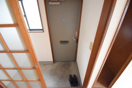 毎日通る玄関はこちらです