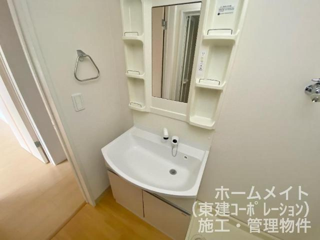 ココア　ブラウンBの洗面所|洗面