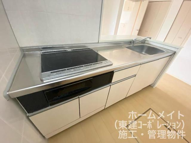 ココア　ブラウンBのキッチン|キッチン