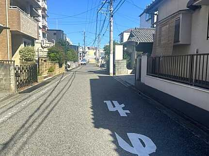 廿日市市桜尾１丁目の前面道路含む現地写真