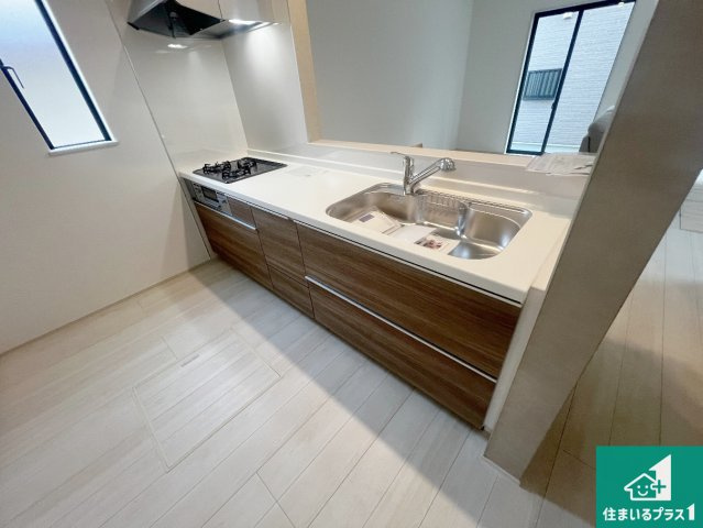 羽曳野市樫山　新築一戸建ての外観|現在の進捗状況です！順調に作業進行中、完成が待ち遠しいです！詳細の間取り等、お気軽にお問い合わせください！