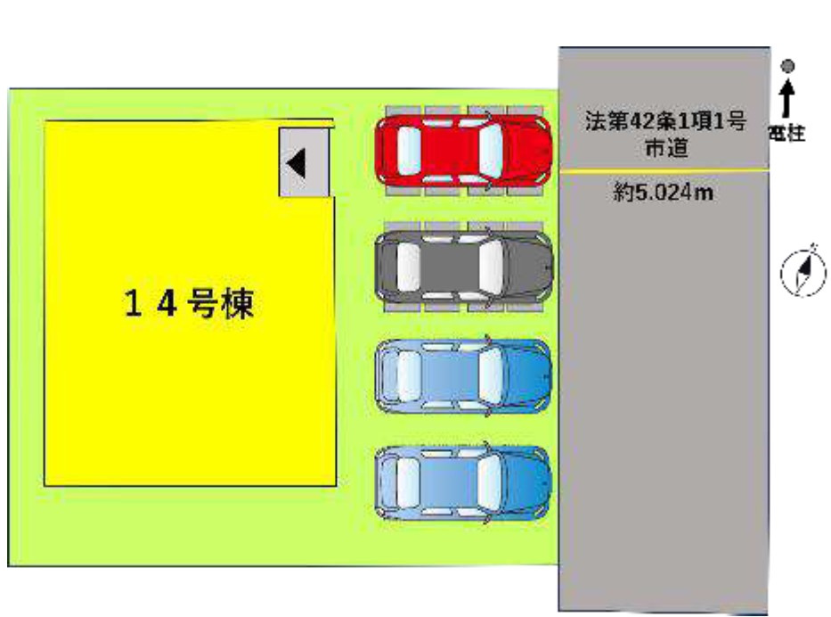 仲介手数料不要　よかタウンBloom北区明徳町2期【川上小・北部中】の区画図