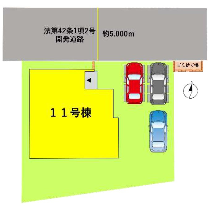 仲介手〇料不要　よかタウンBloom北区梶尾町7期【北部東小・北部中】の区画図