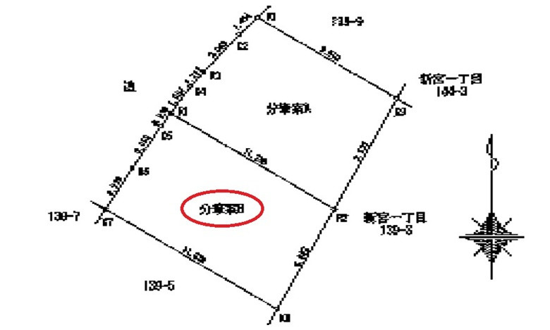 廿日市市新宮２丁目の土地図