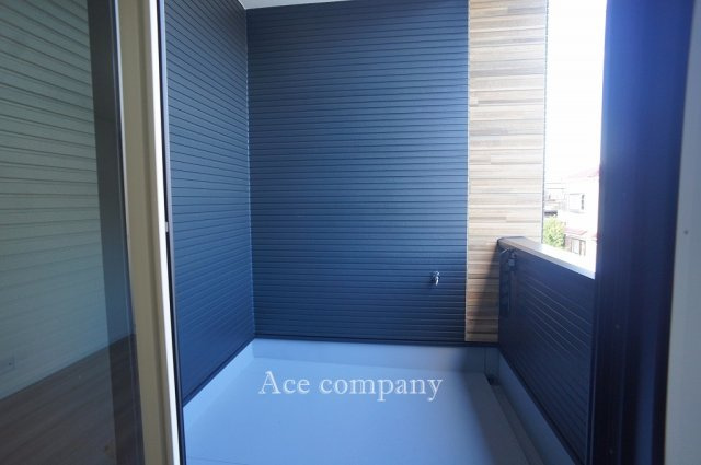 【バルコニー】 | 八尾市八尾木3丁目　A号地 | 両面バルコニー☆こちらは北東側のインナーバルコニー☆水栓完備です☆