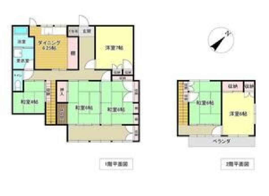 売戸建　小山市喜沢の間取り