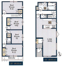 名古屋市東区大幸4丁目14【仲介手数料無料】新築一戸建て の画像